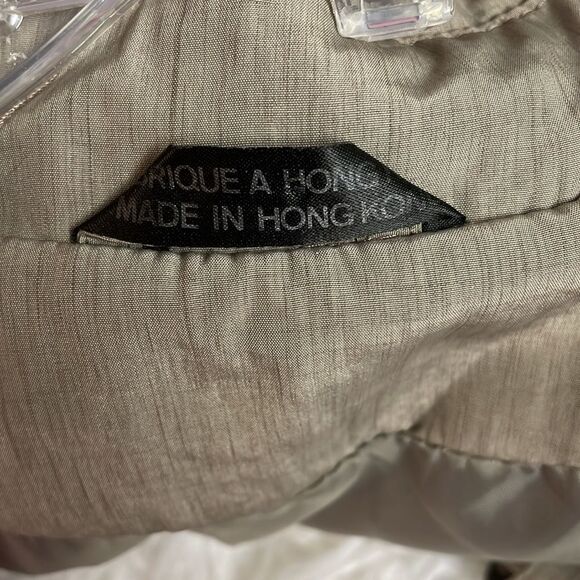 UTEX Ladies Light Olive Green Raincoat Trenchcoat Hidden Button Front Size 10 - Picture 10 of 11